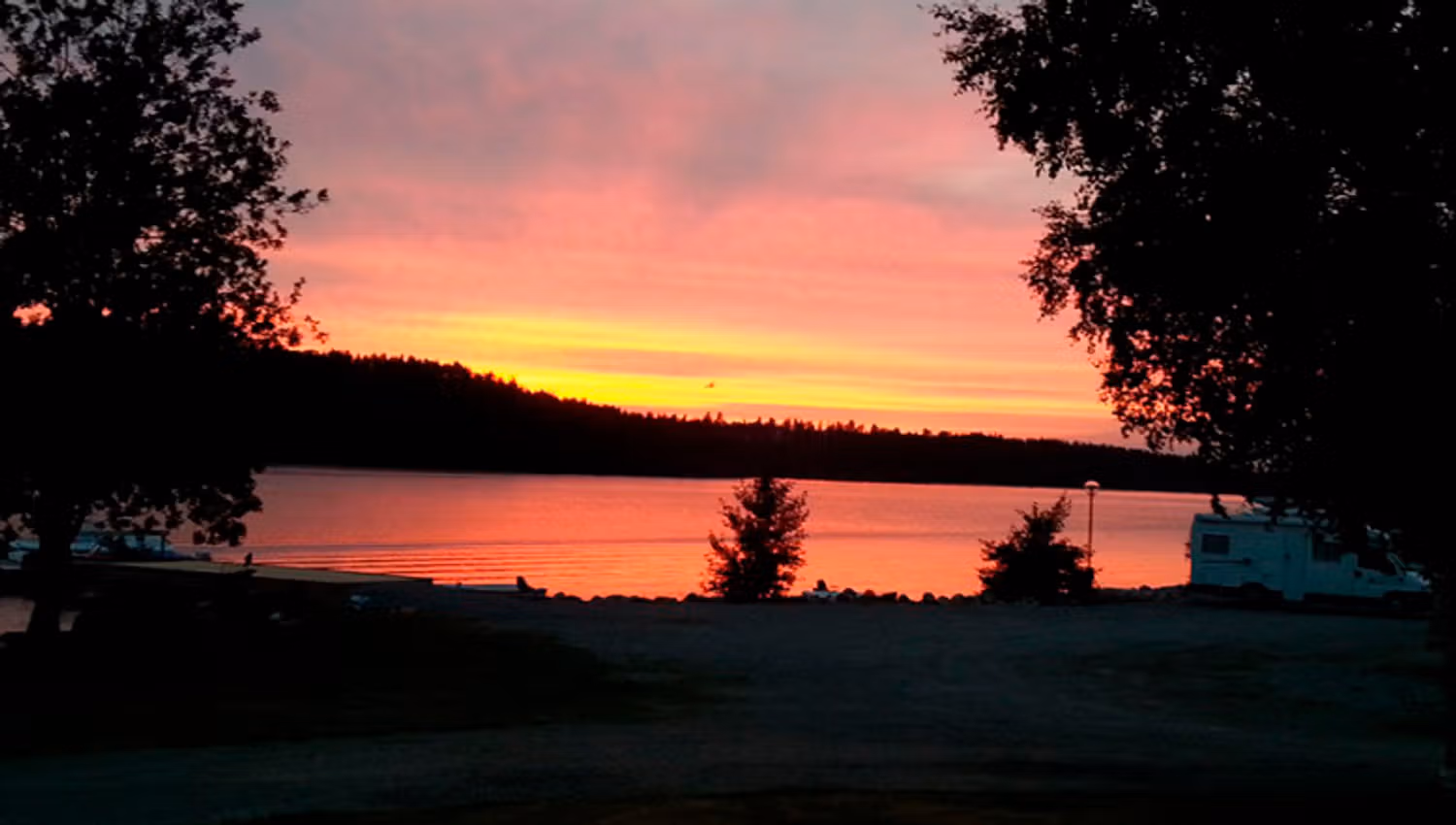 Nice sunset over the water