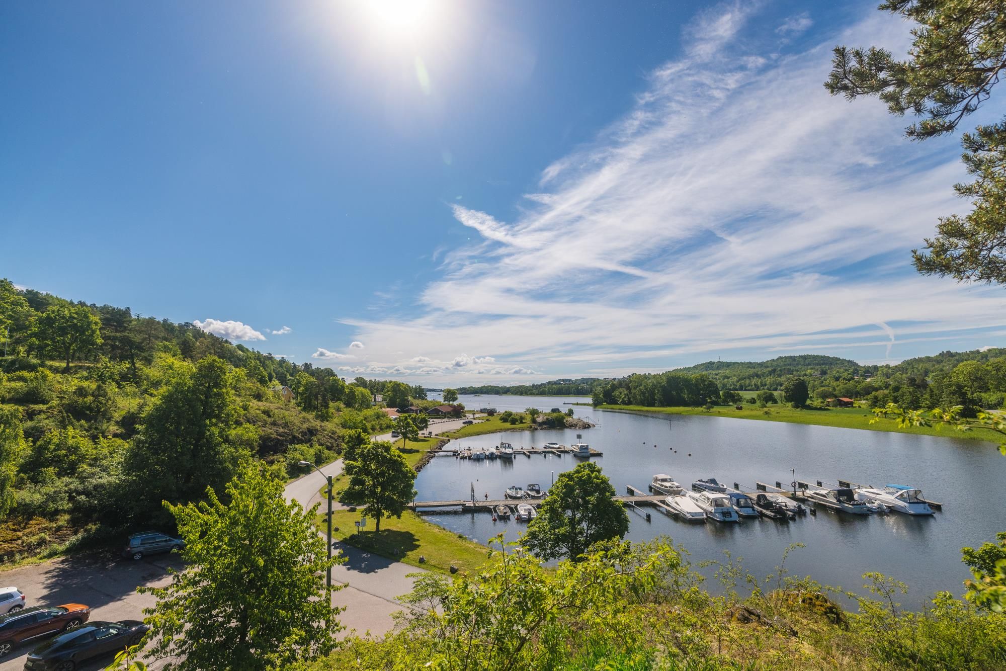 View of Løvøya harbour
