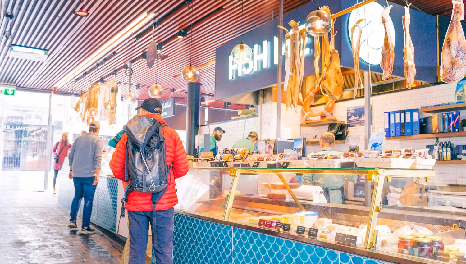 Mathallen på Fisketorget i Bergen