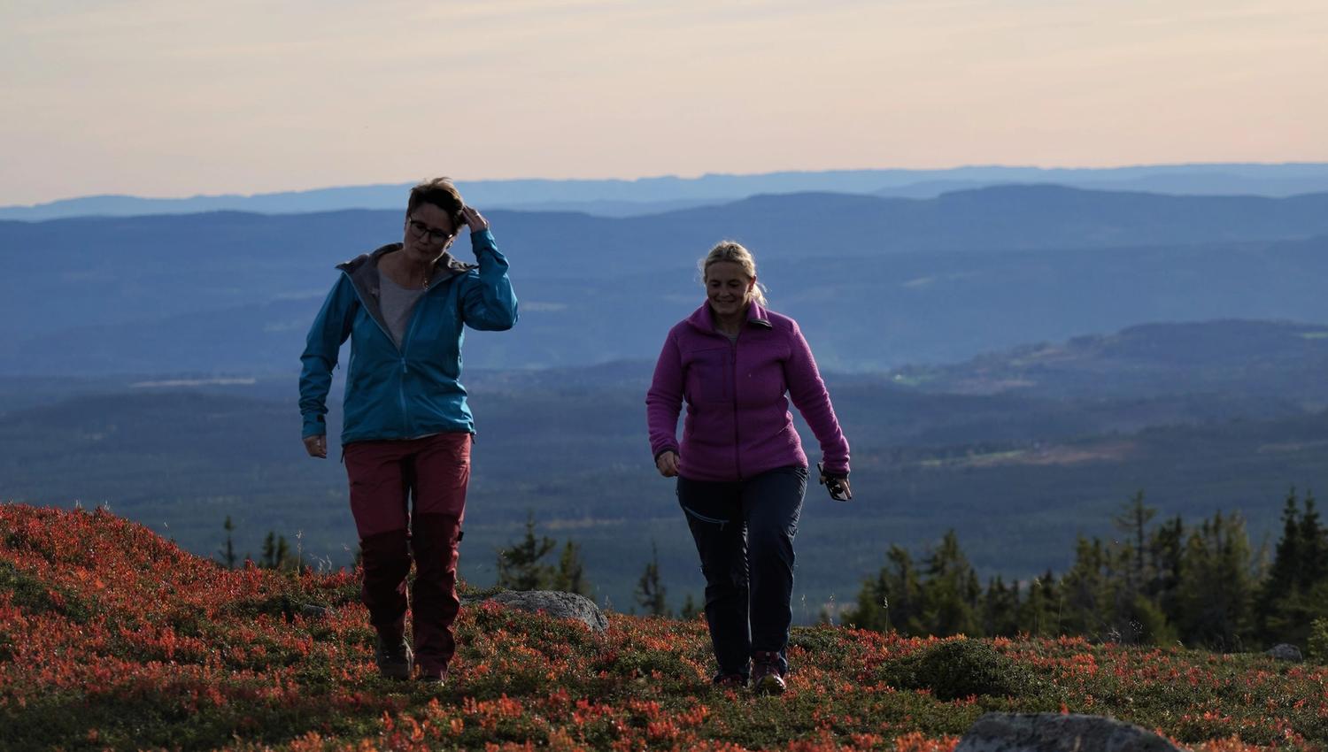 På tur på Sjusjøen