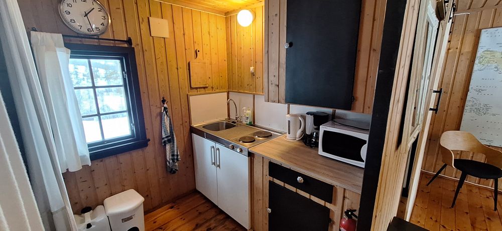 kjøkken på hytta til Telemark Camping & Motell