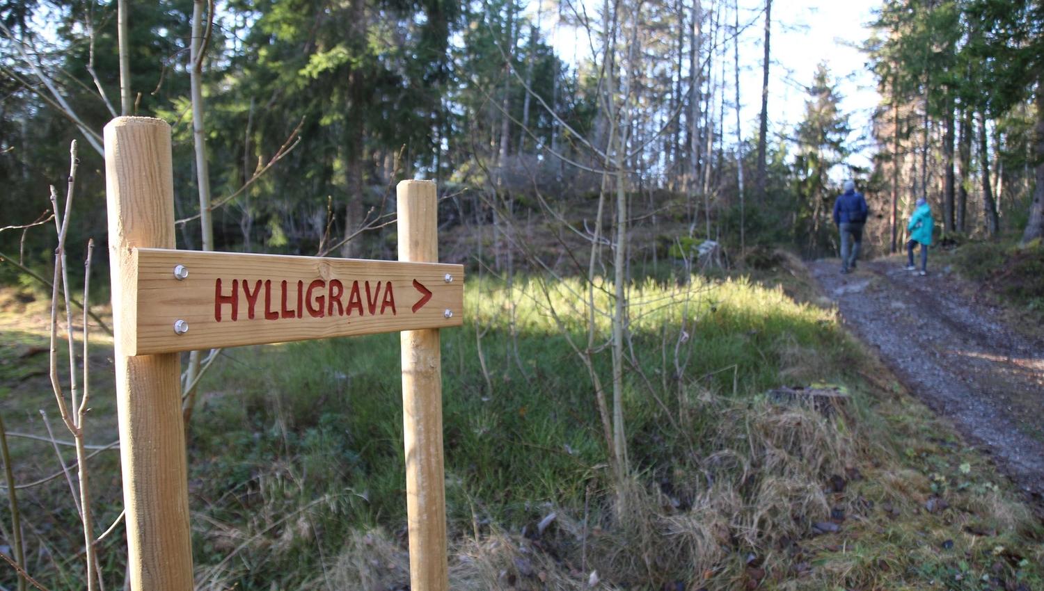 turskilt "Hylligrava"