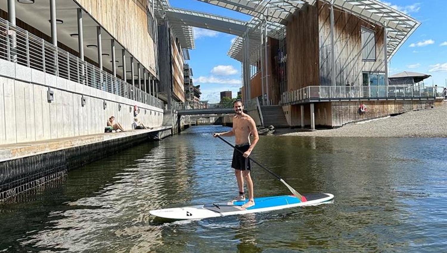 Stand up paddle foran astrup fearnley museet