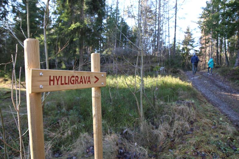 turskilt "Hylligrava"