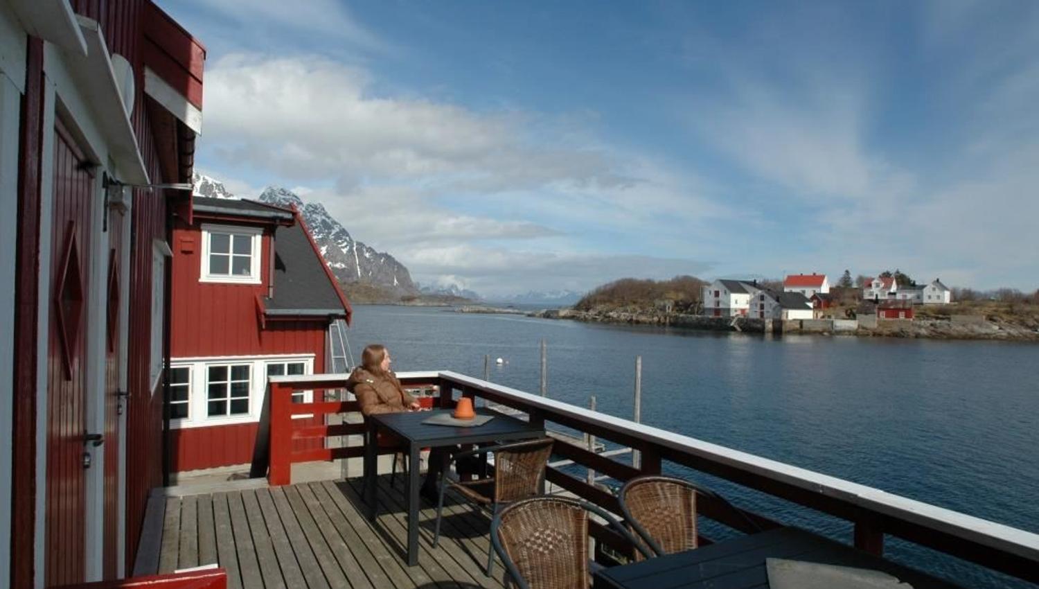 Fin utsikt fra Henningsvær Rorbuer