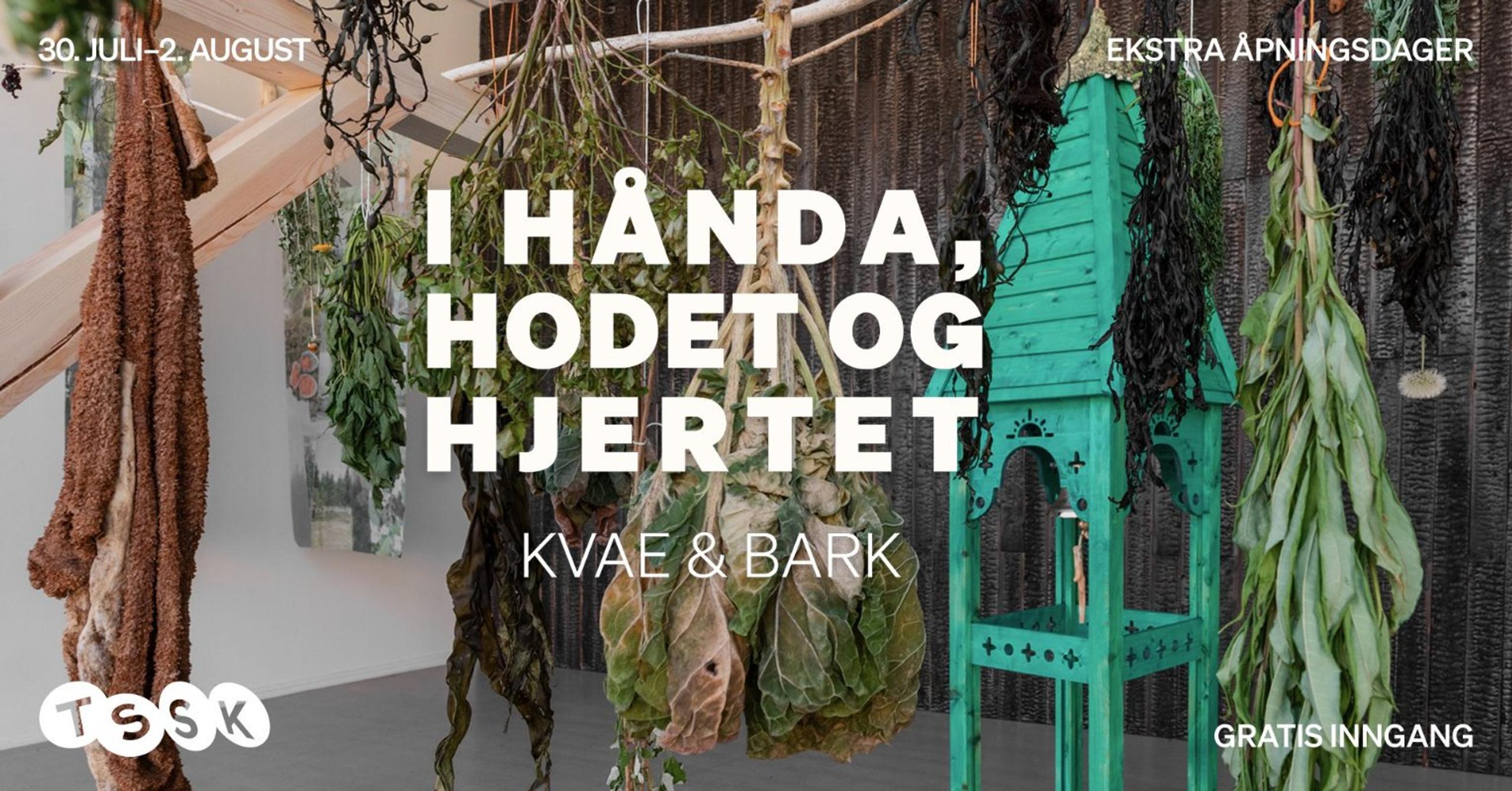 Ekstra åpningsdager: «I hånda, hodet og hjertet» av KVAE & BARK
