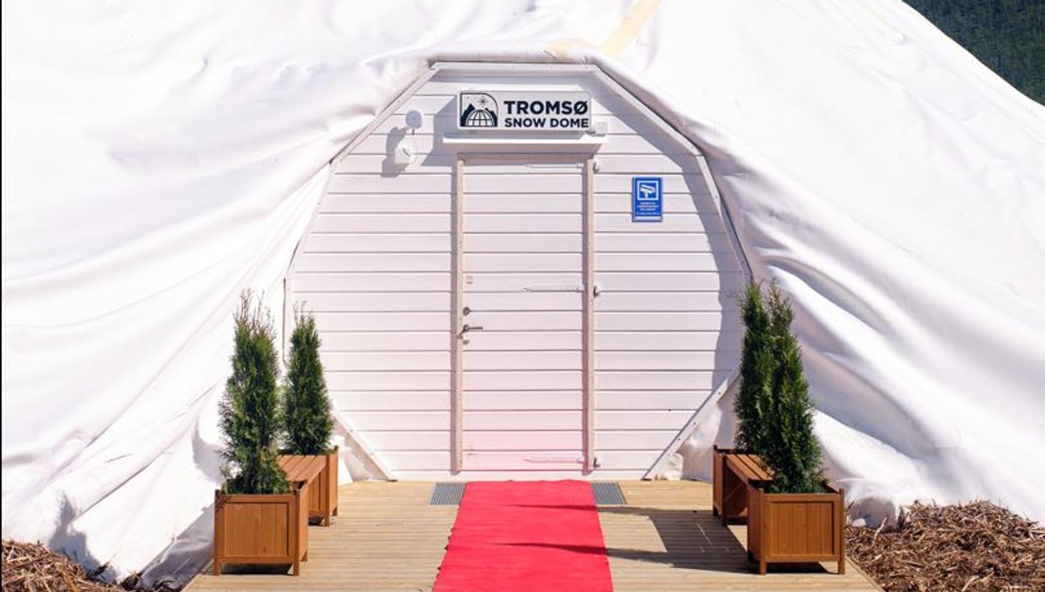entrance to the snow dome