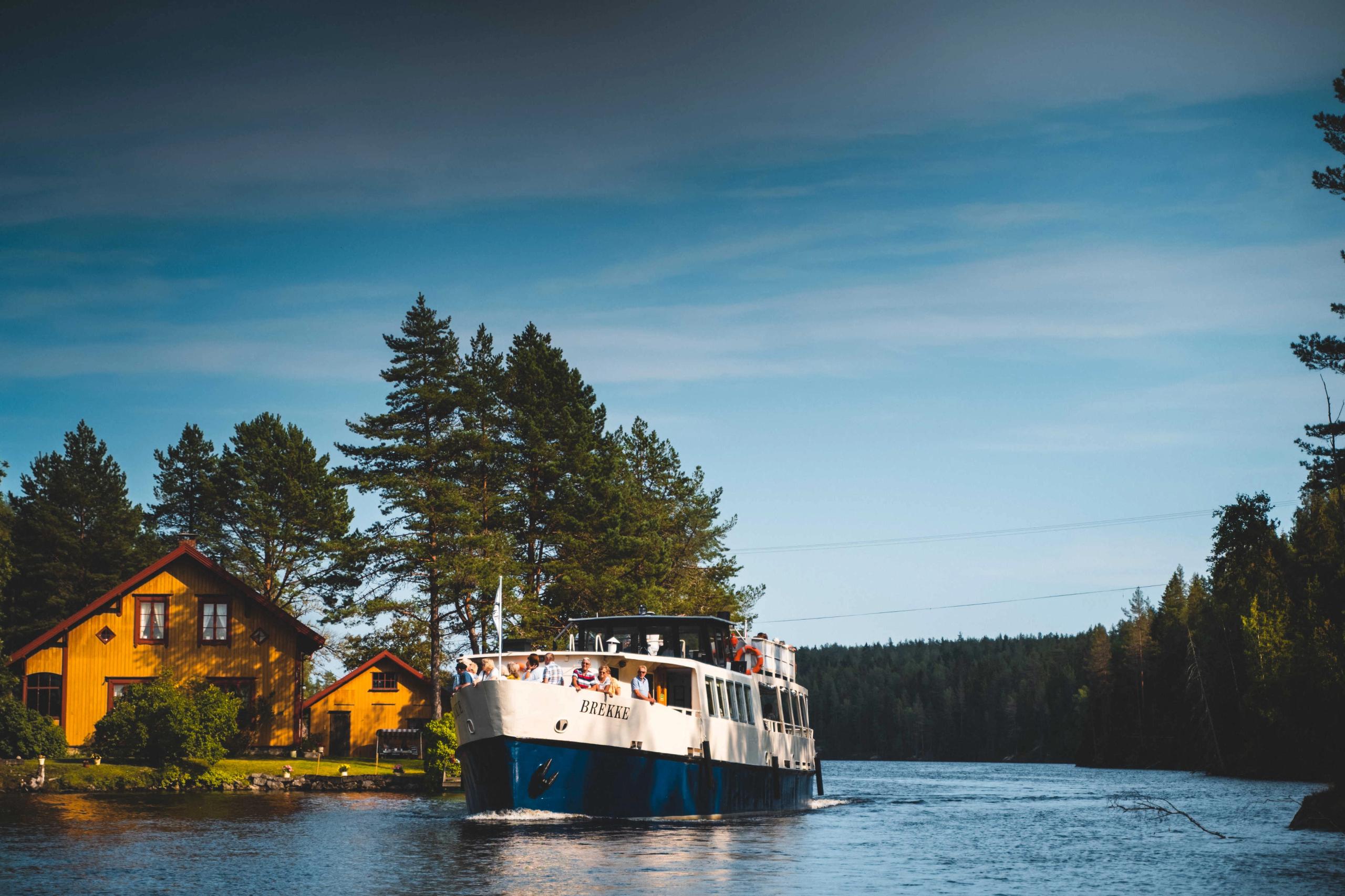 MS Brekke Boat trip on the Haldenkanalen