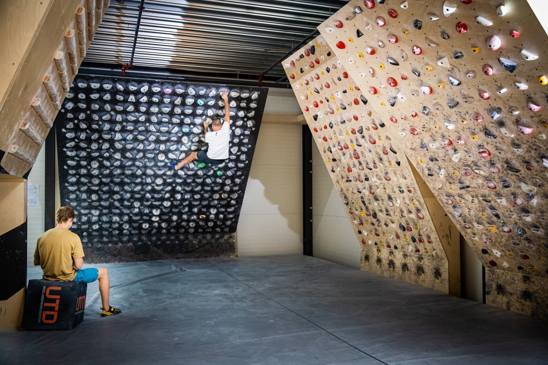 Climbing in the strength room