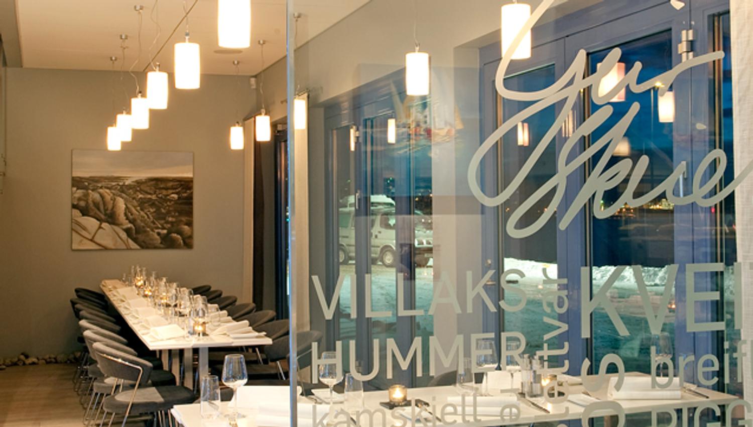Inside the restaurant