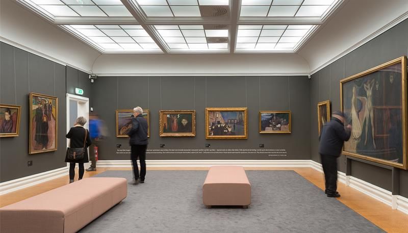 The exhibition of Edvard Munch shows several of his major works in Kode 3.