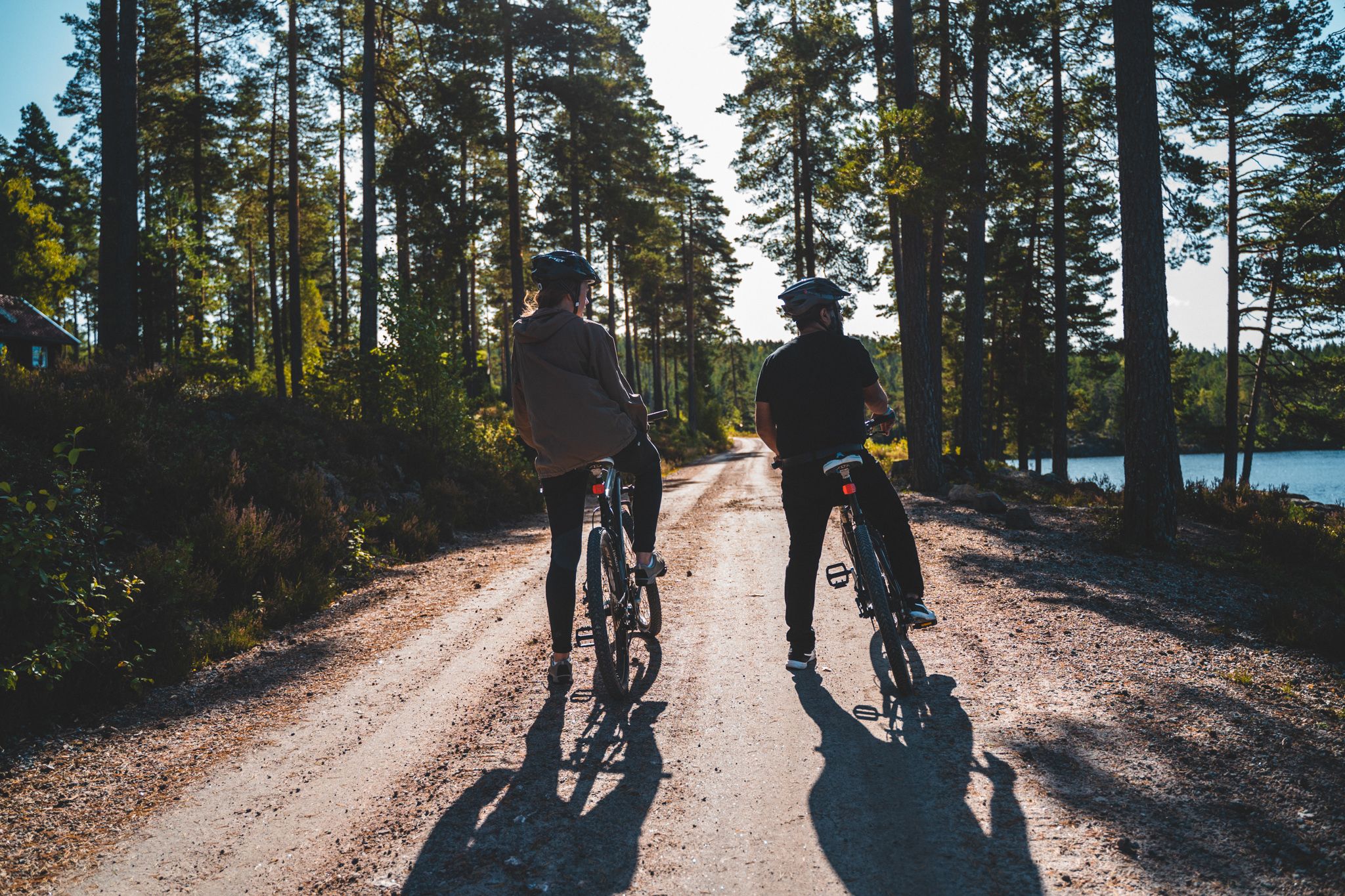 Two cycklists