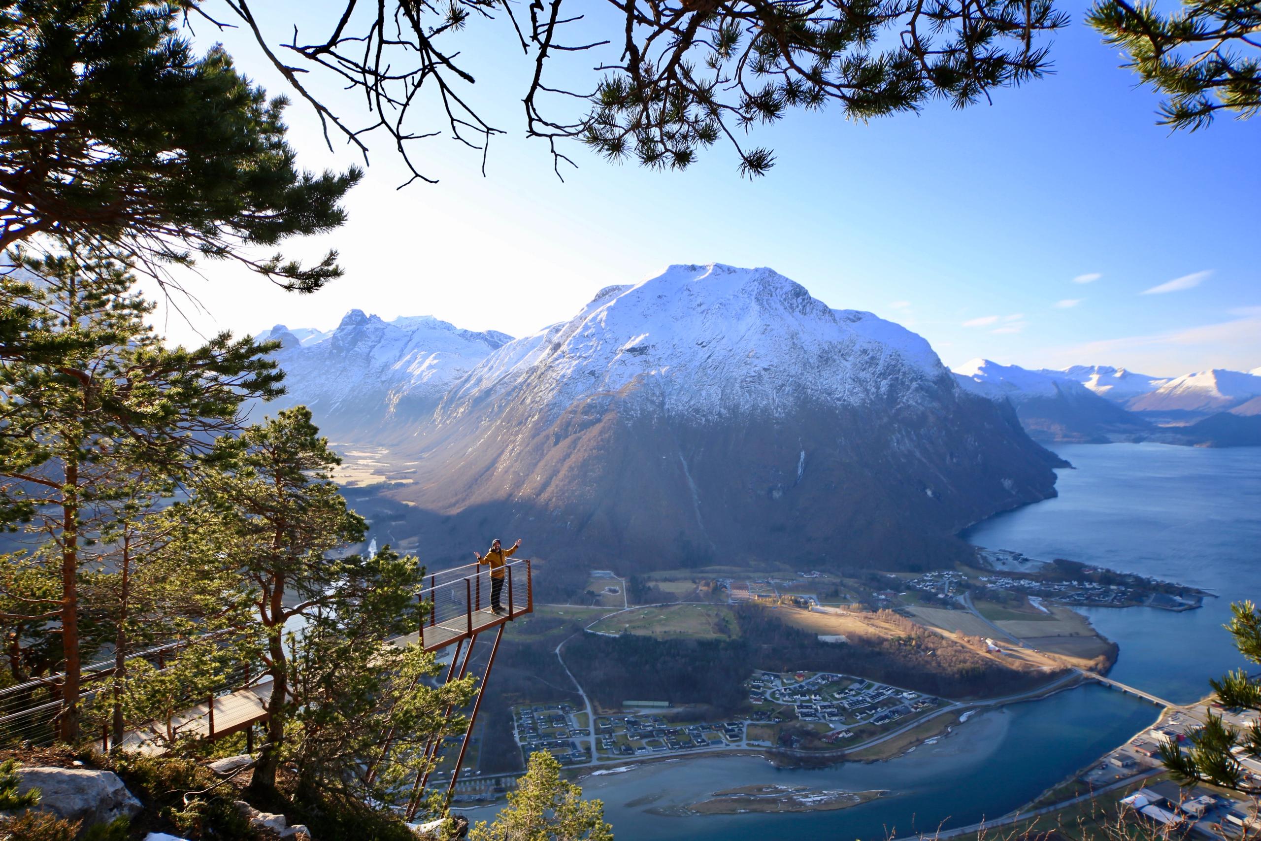 Rampestreken – majestätischer Aussichtspunkt oberhalb von Åndalsnes im Romsdalen