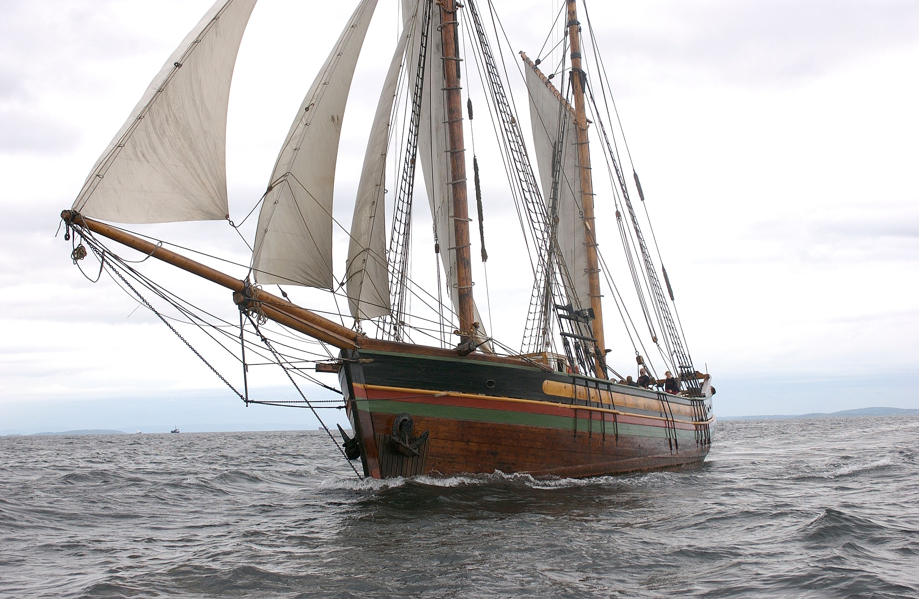 The Arctic liner Berntine at sea
