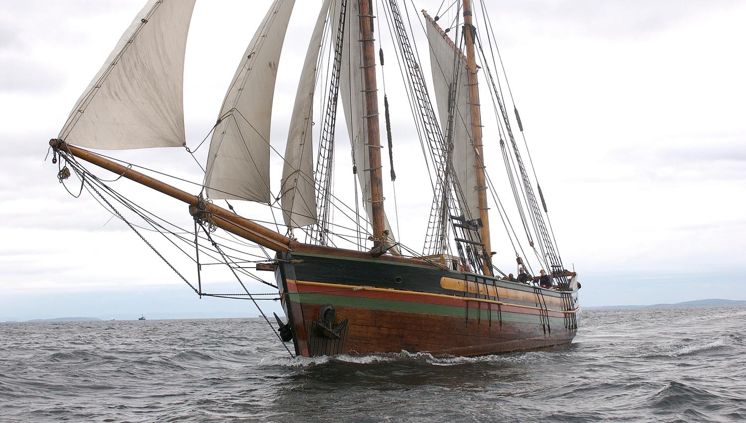 The Arctic liner Berntine at sea