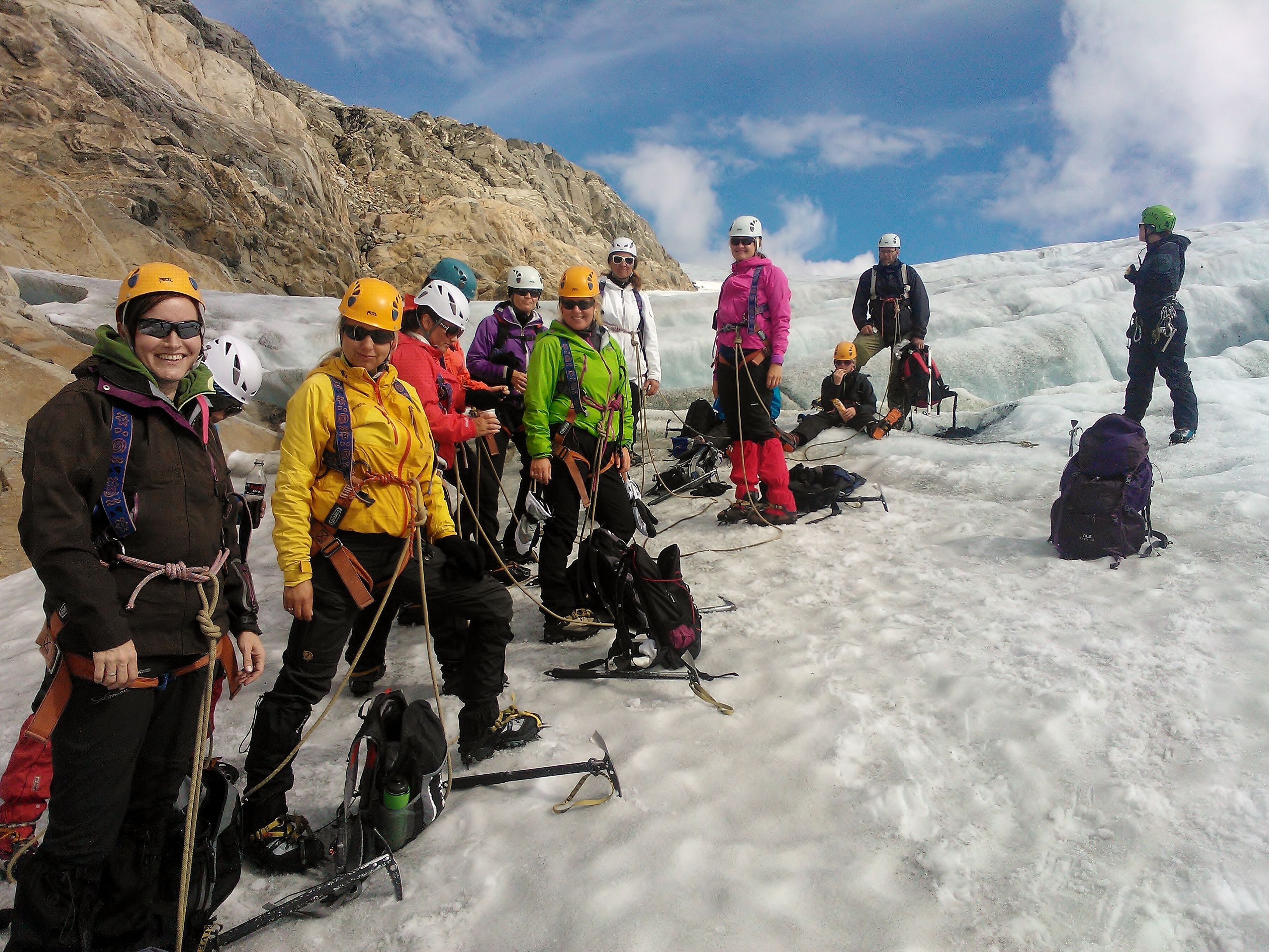 Guided glacier hiking