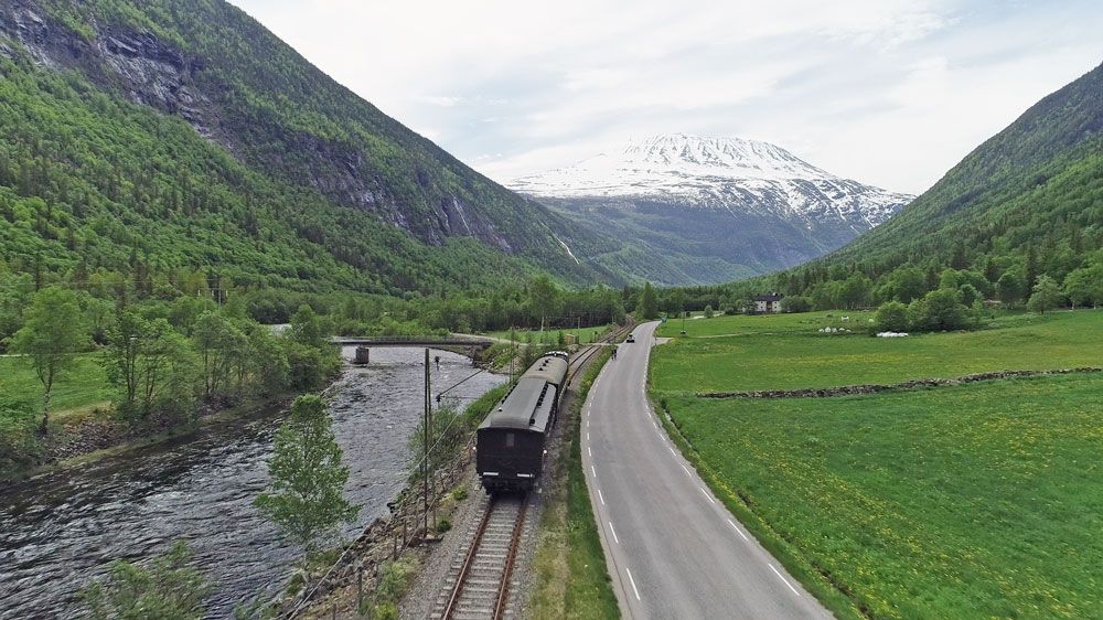 Great view toward Gaustatoppen