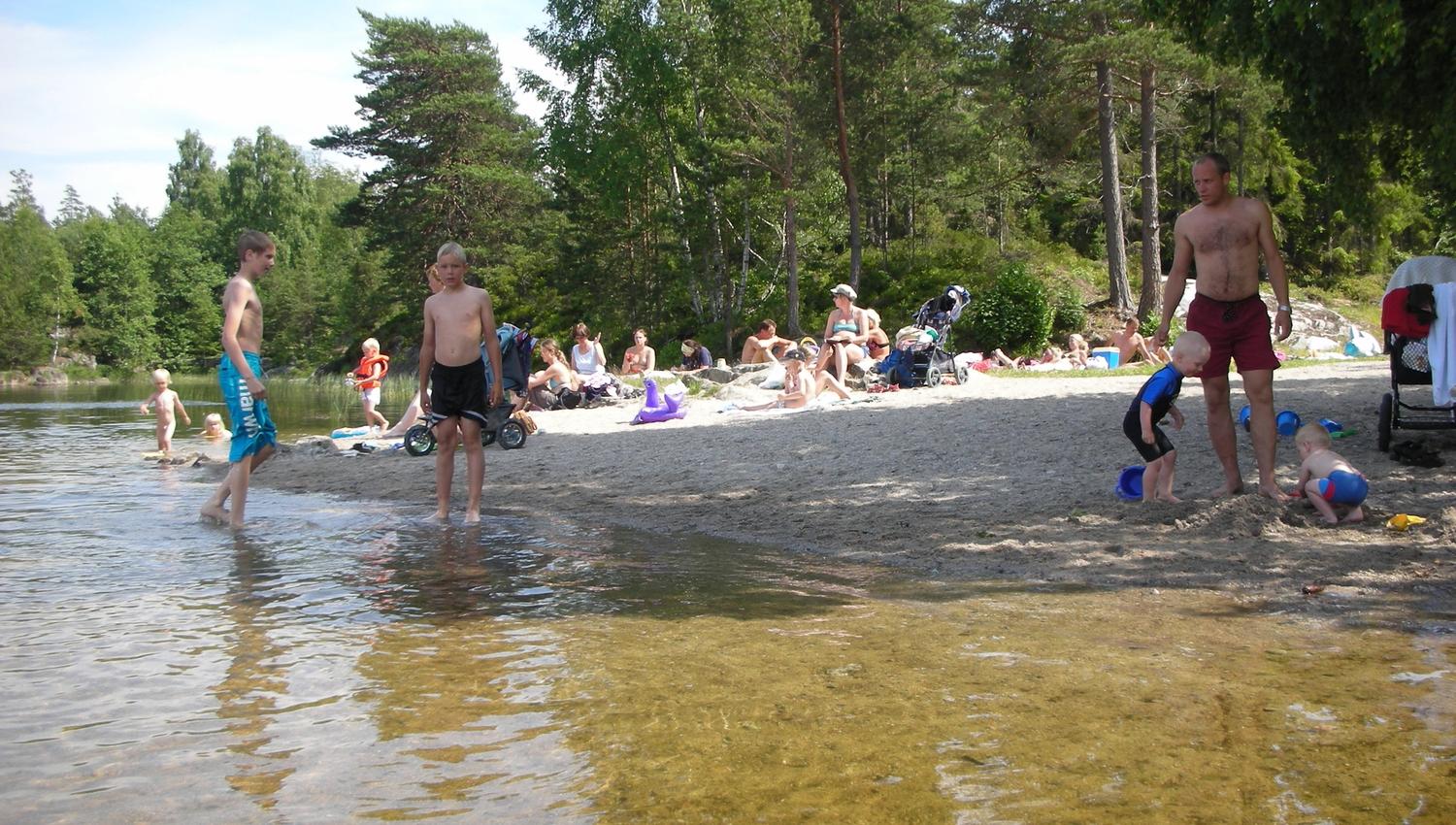 Strand ved Øysang Brygge