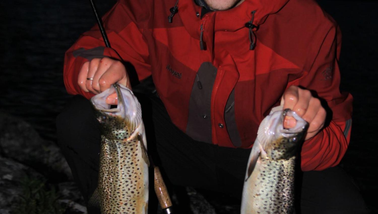 A great catch after sunset!