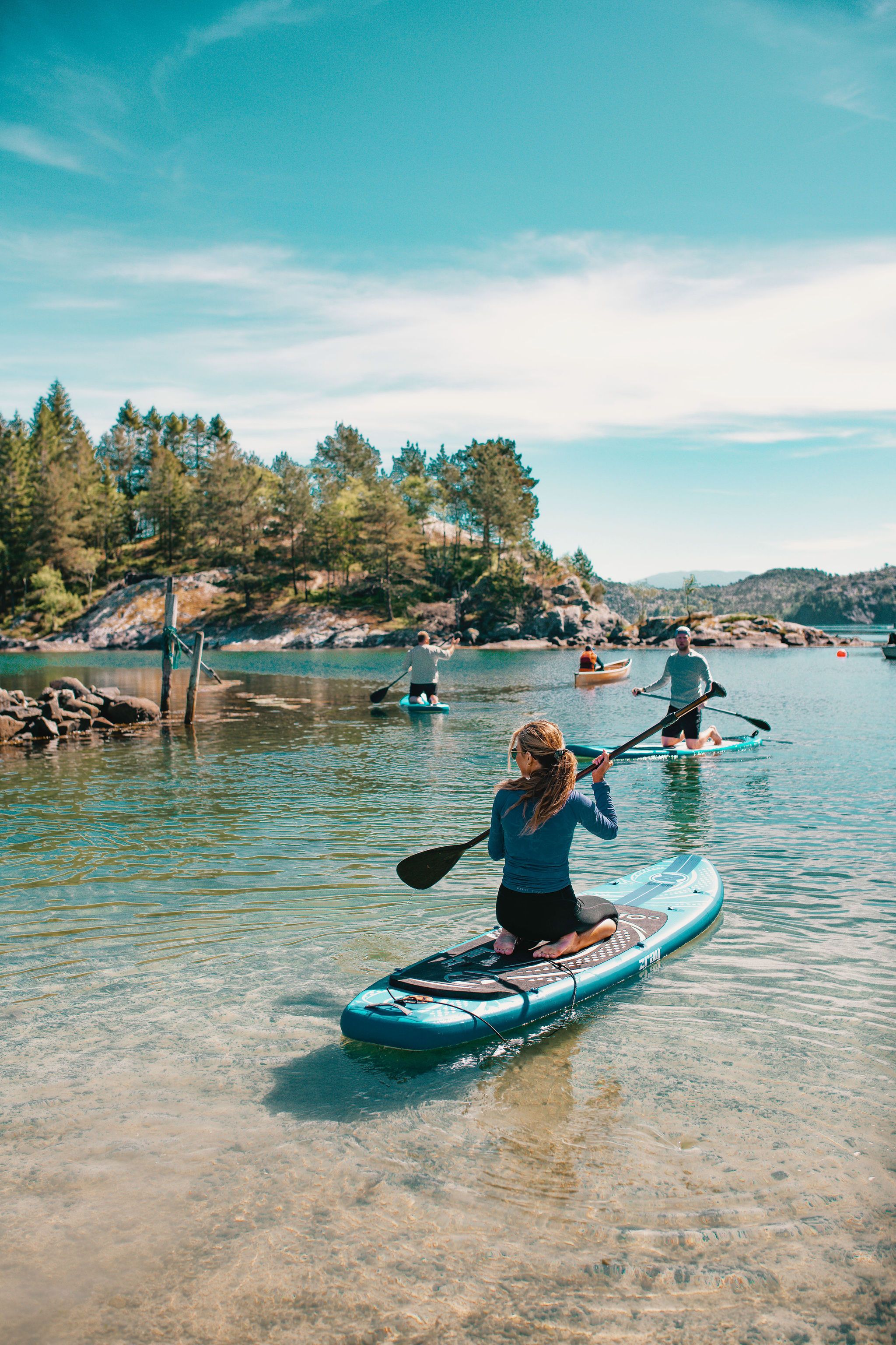 SUP bei Camp Ålfjorden © Marie Gade-Lundlie