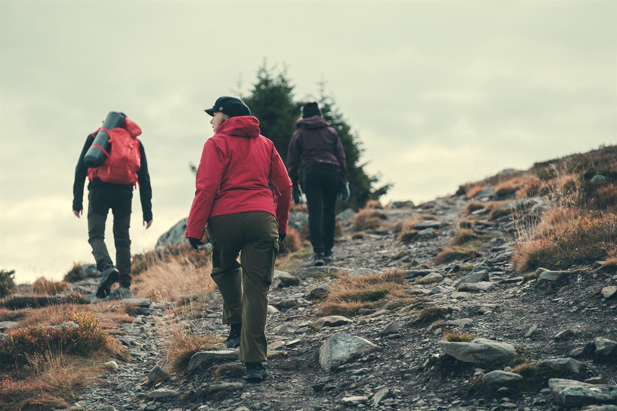 Walking in the mountains