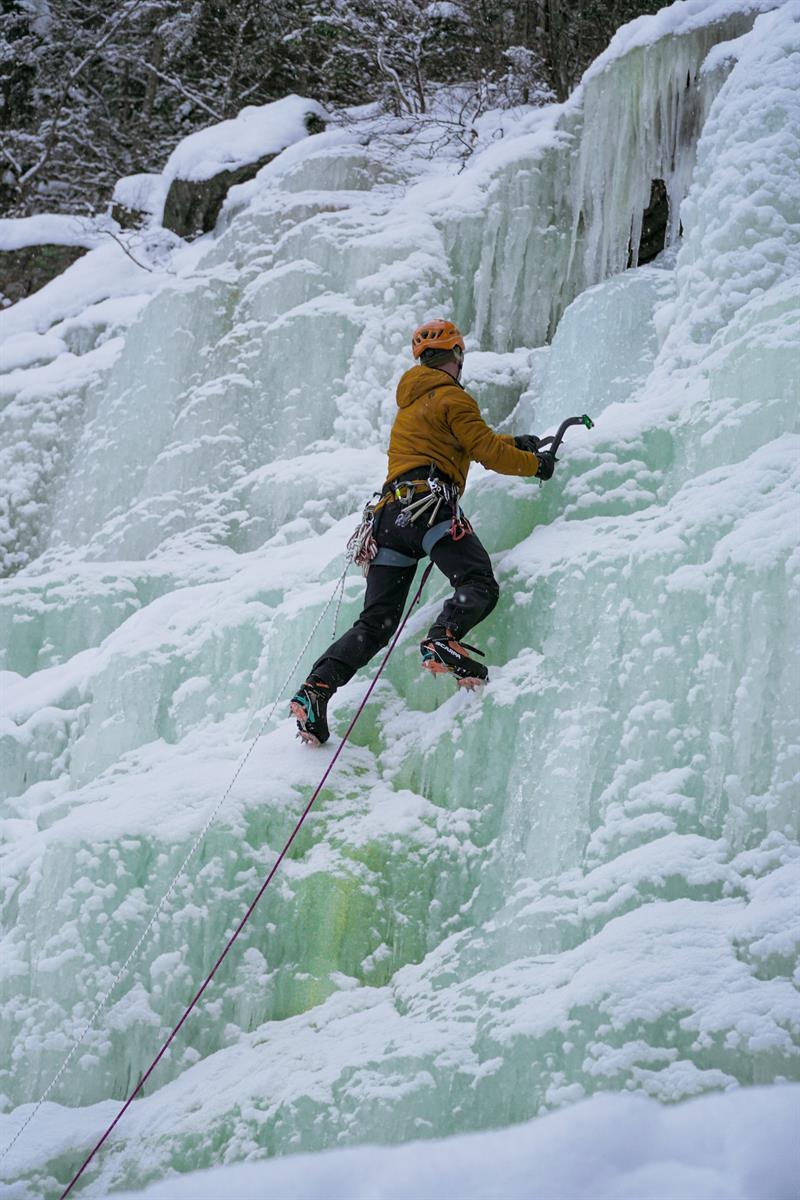 Ice climbing with Rjukan Adventure