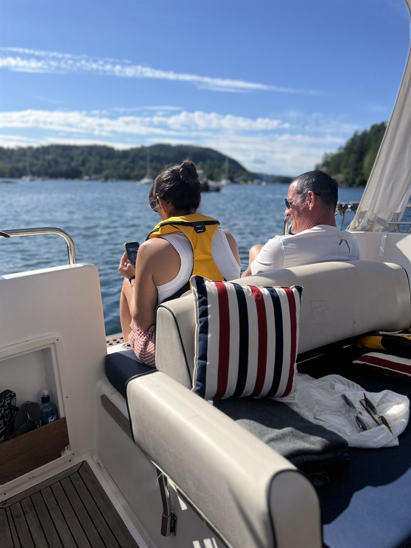 Man and women on the boat