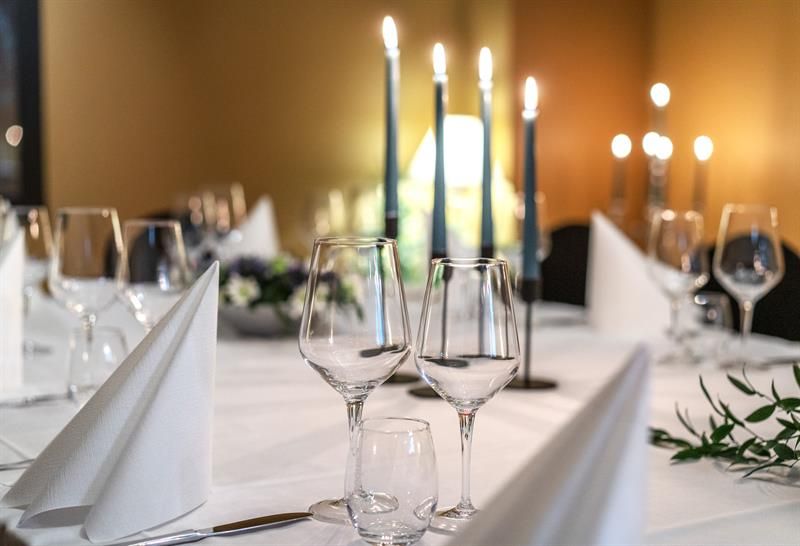 Set for party dinner