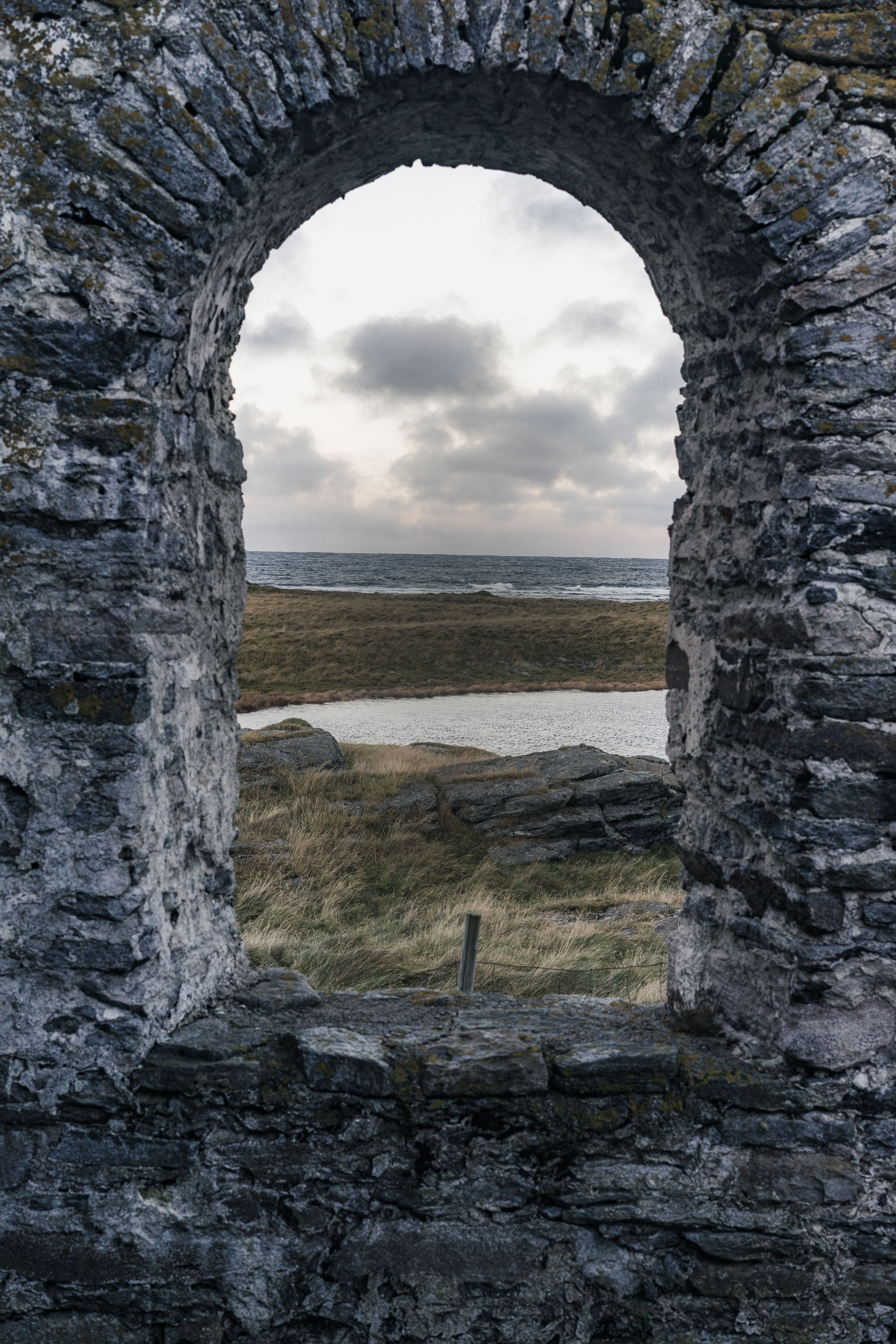 Window from the church ruins