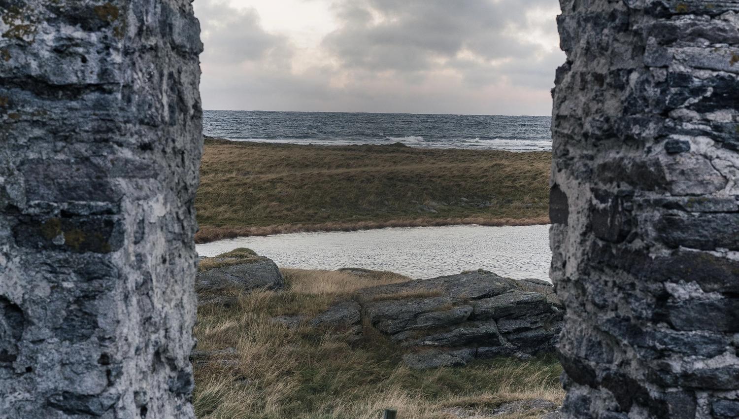 Window from the church ruins