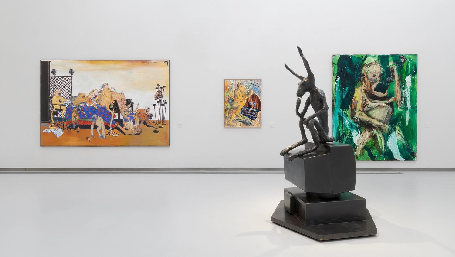 art in a gallery