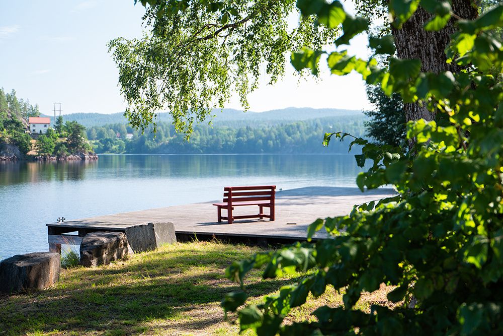 utsikt fra benk ved toke brygge