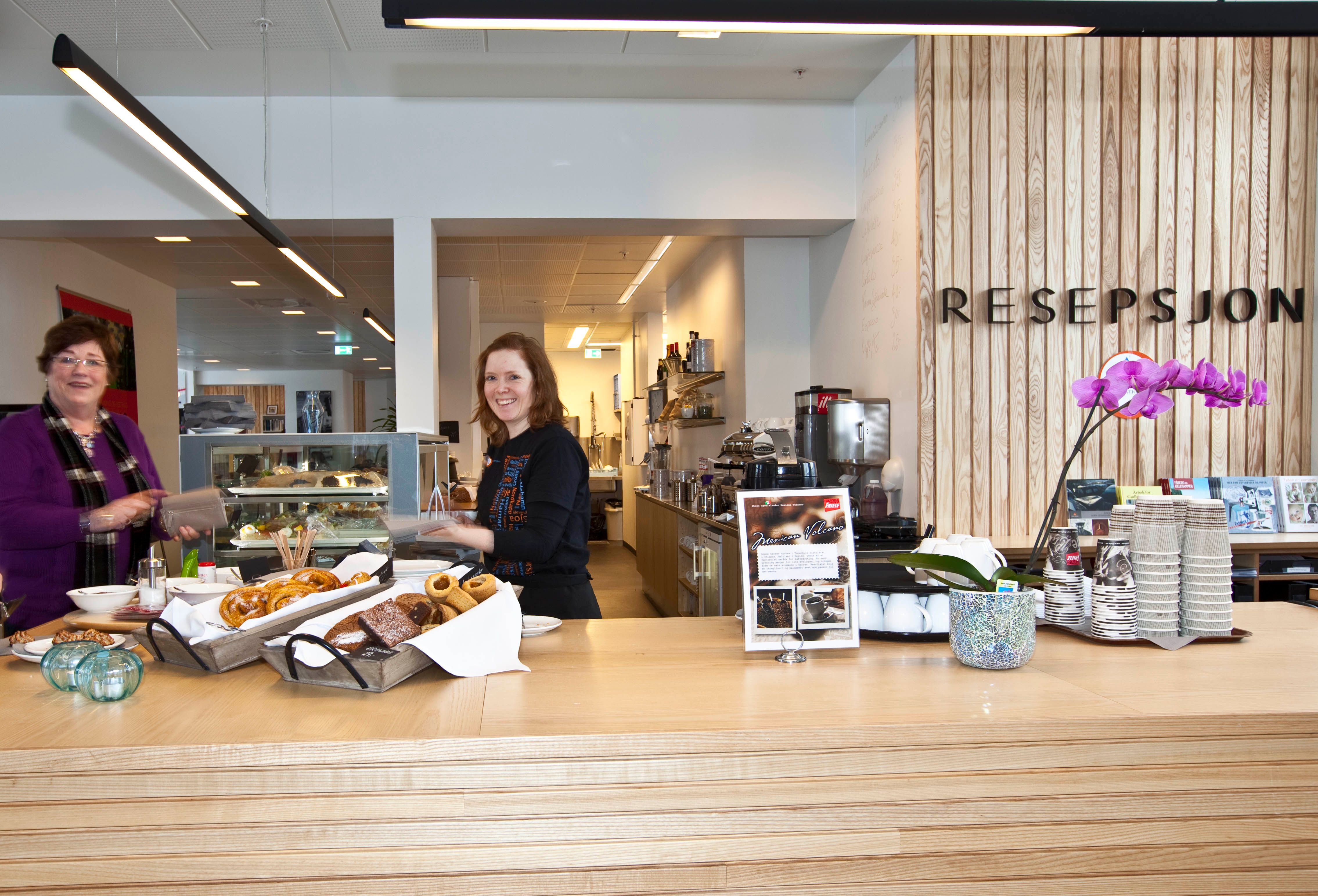 The retail disk at Stasjonen Cafe & Restaurant