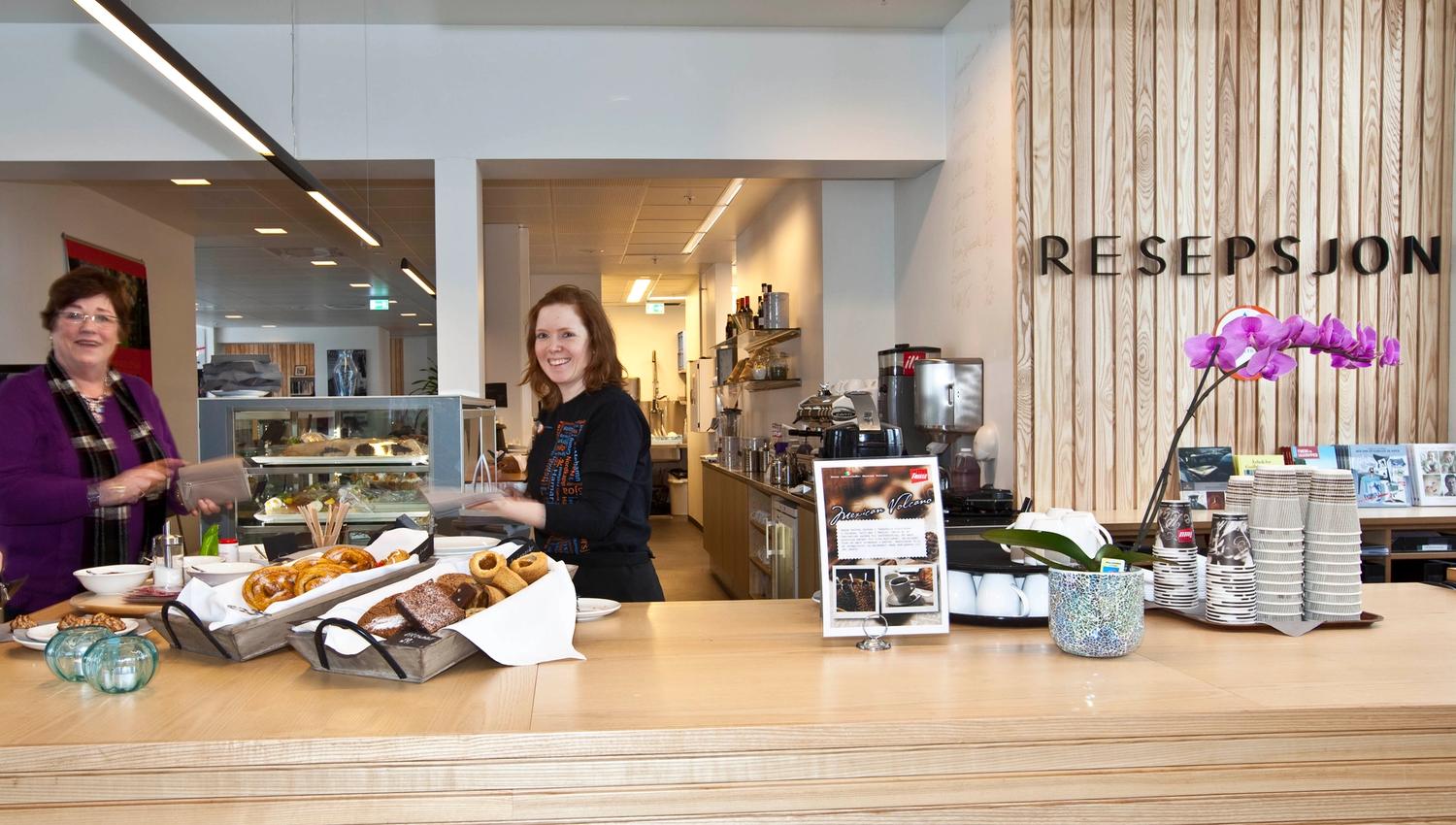 The retail disk at Stasjonen Cafe & Restaurant