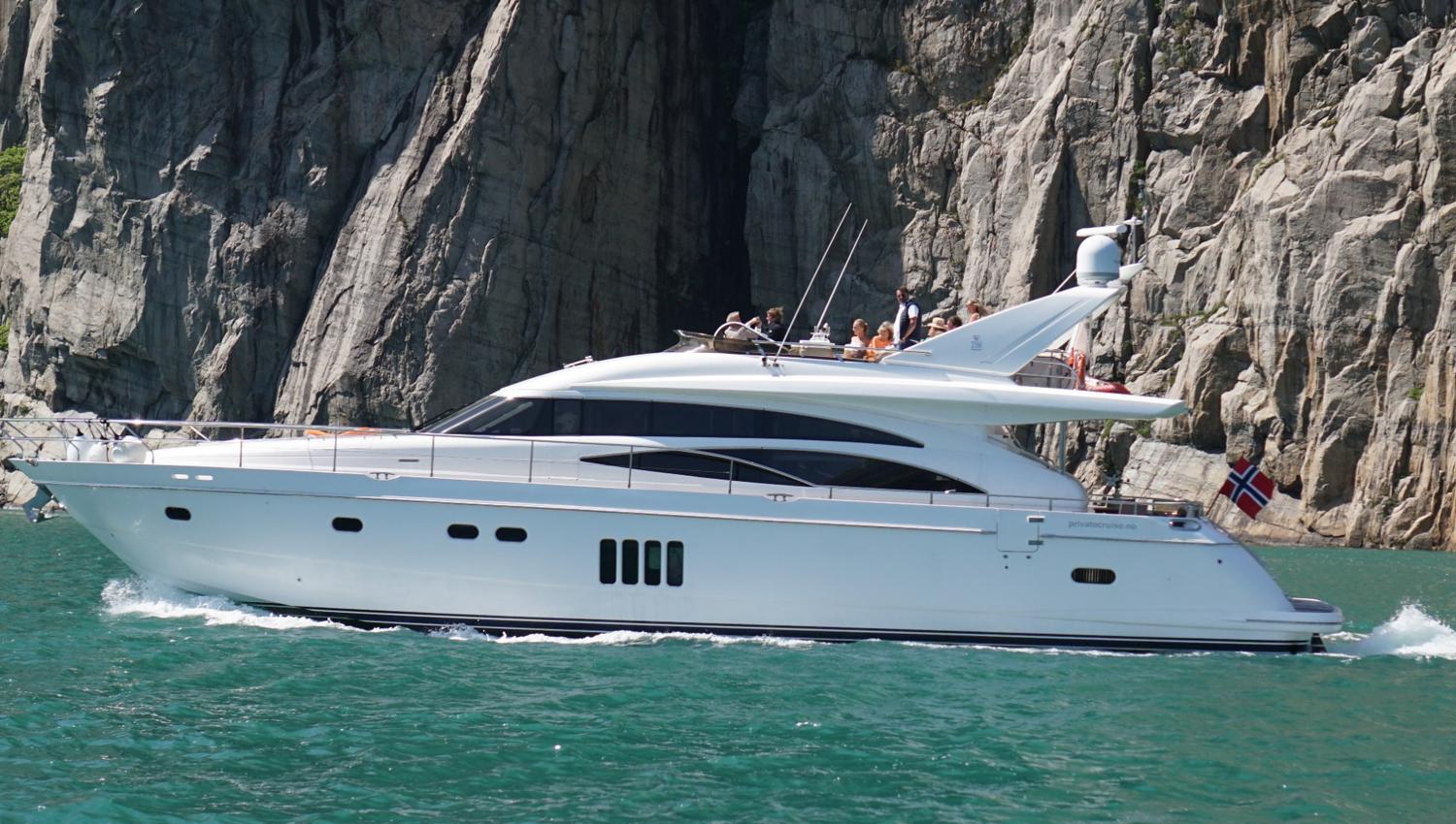 The luxurious yacht Barolo III