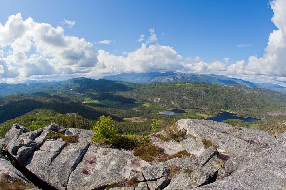 view from Gygrestolen in Bø