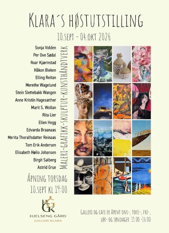 Klara's Autumn Exhibition 2026