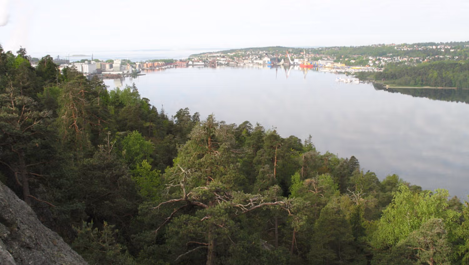 Utsikt fra Røysåsen mot Moss