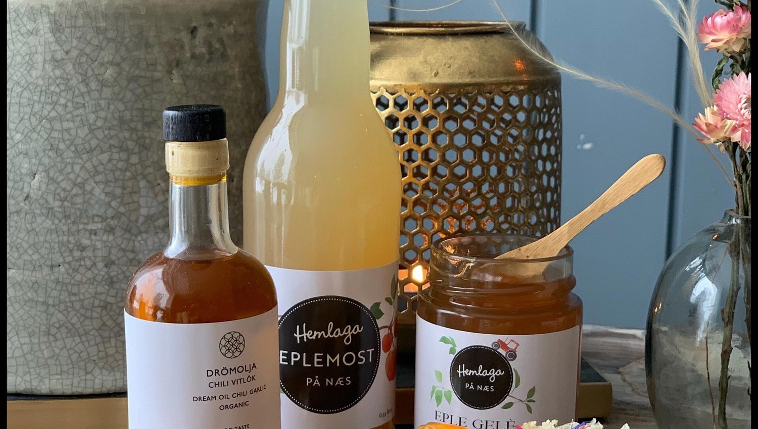 Produkter fra Hemlaga på Næs