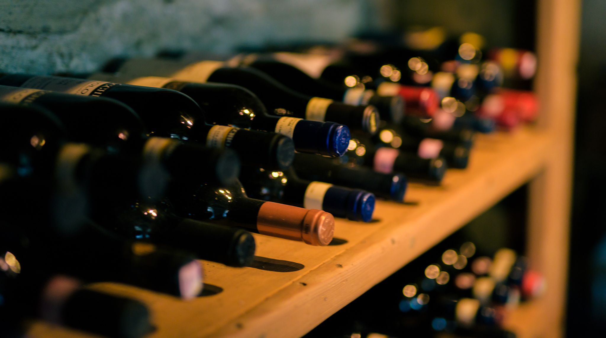 The wine cellar at Sygard Grytting