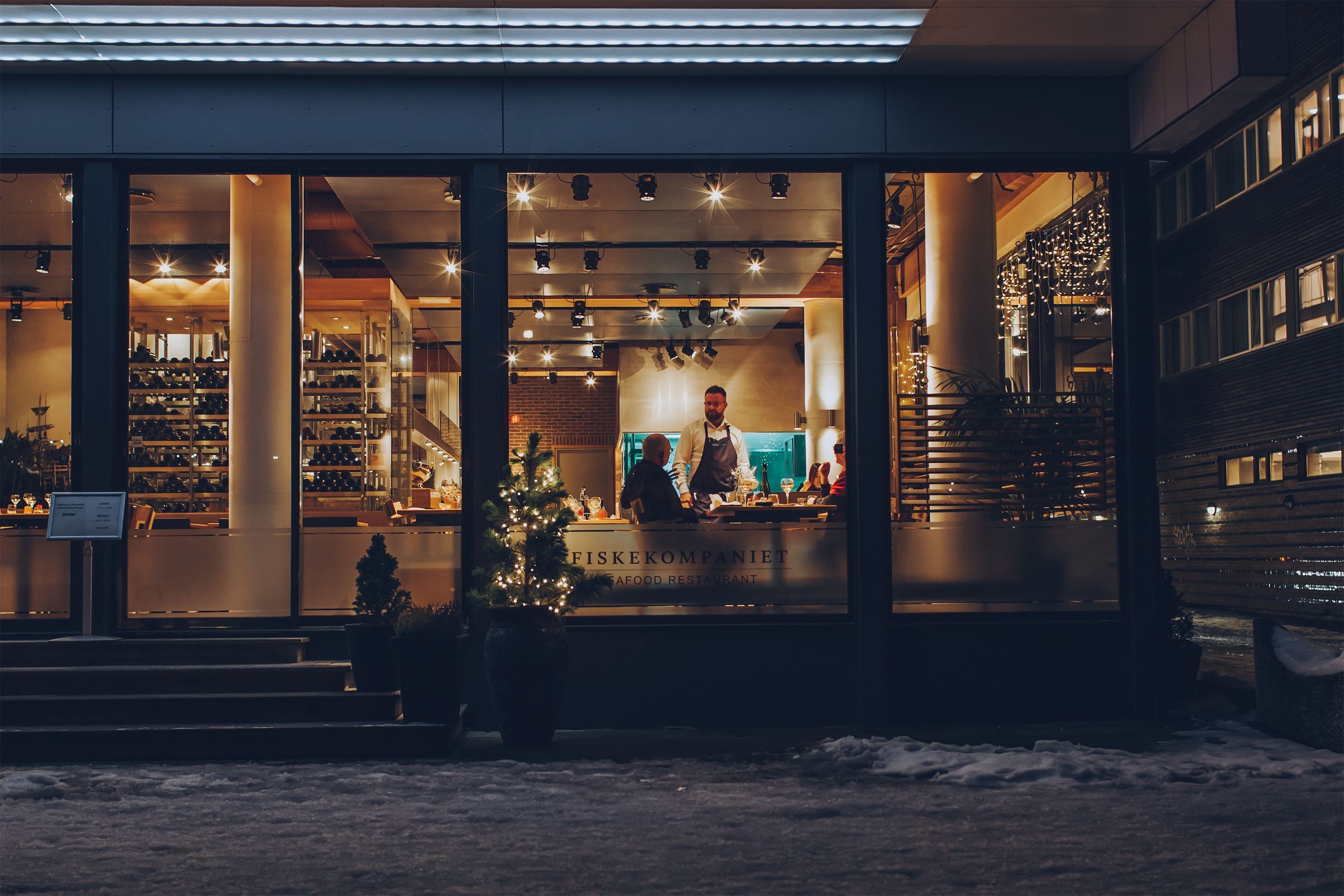 Outside view of the restaurant