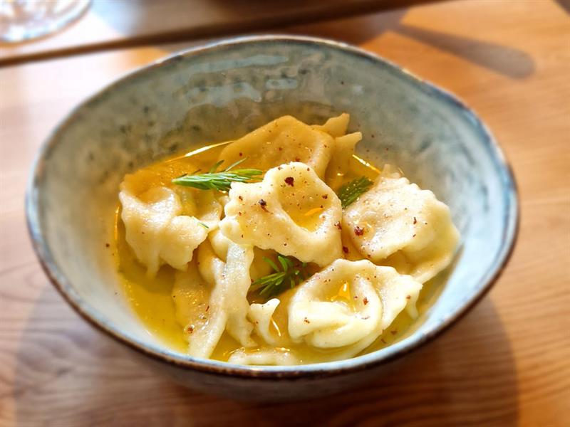 pastarett på Bjaaland bygderestaurant