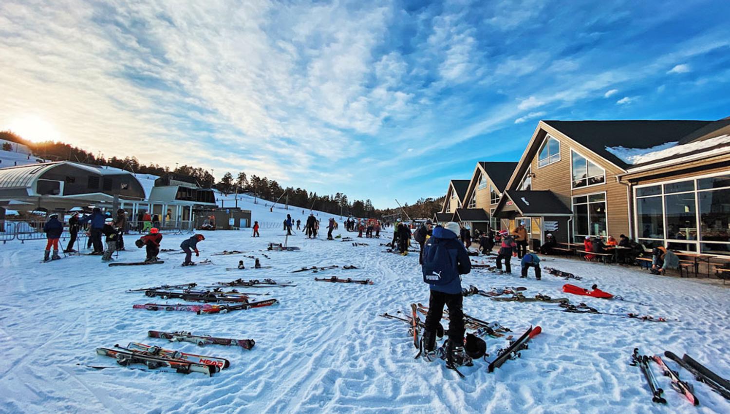 my people at the base station at Gautefall ski centre