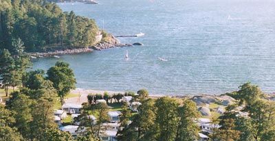 Oversiktsbilde over Langeby Camping