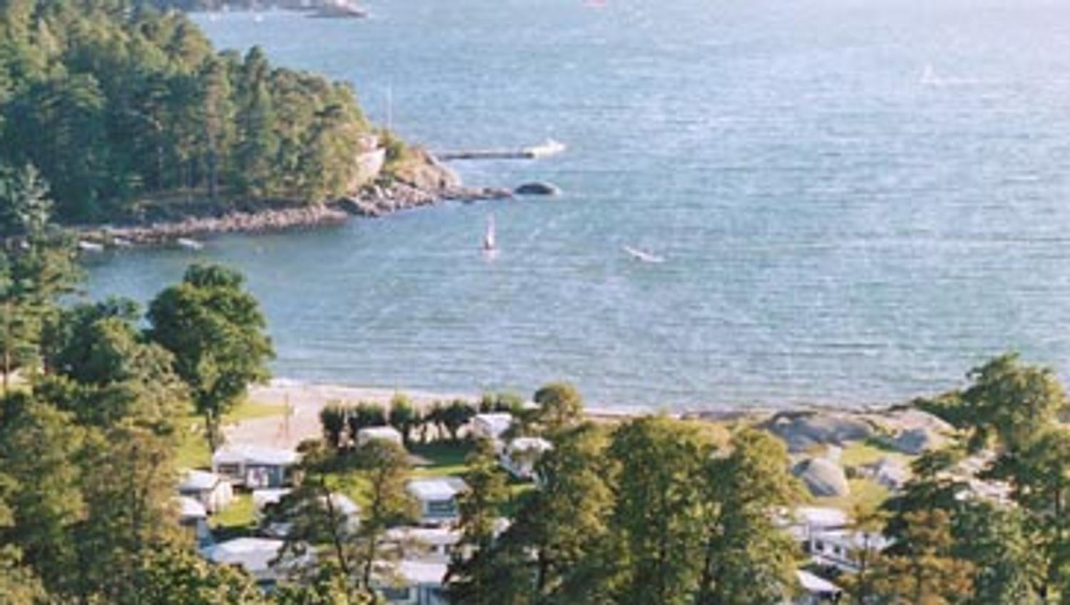 Oversiktsbilde over Langeby Camping