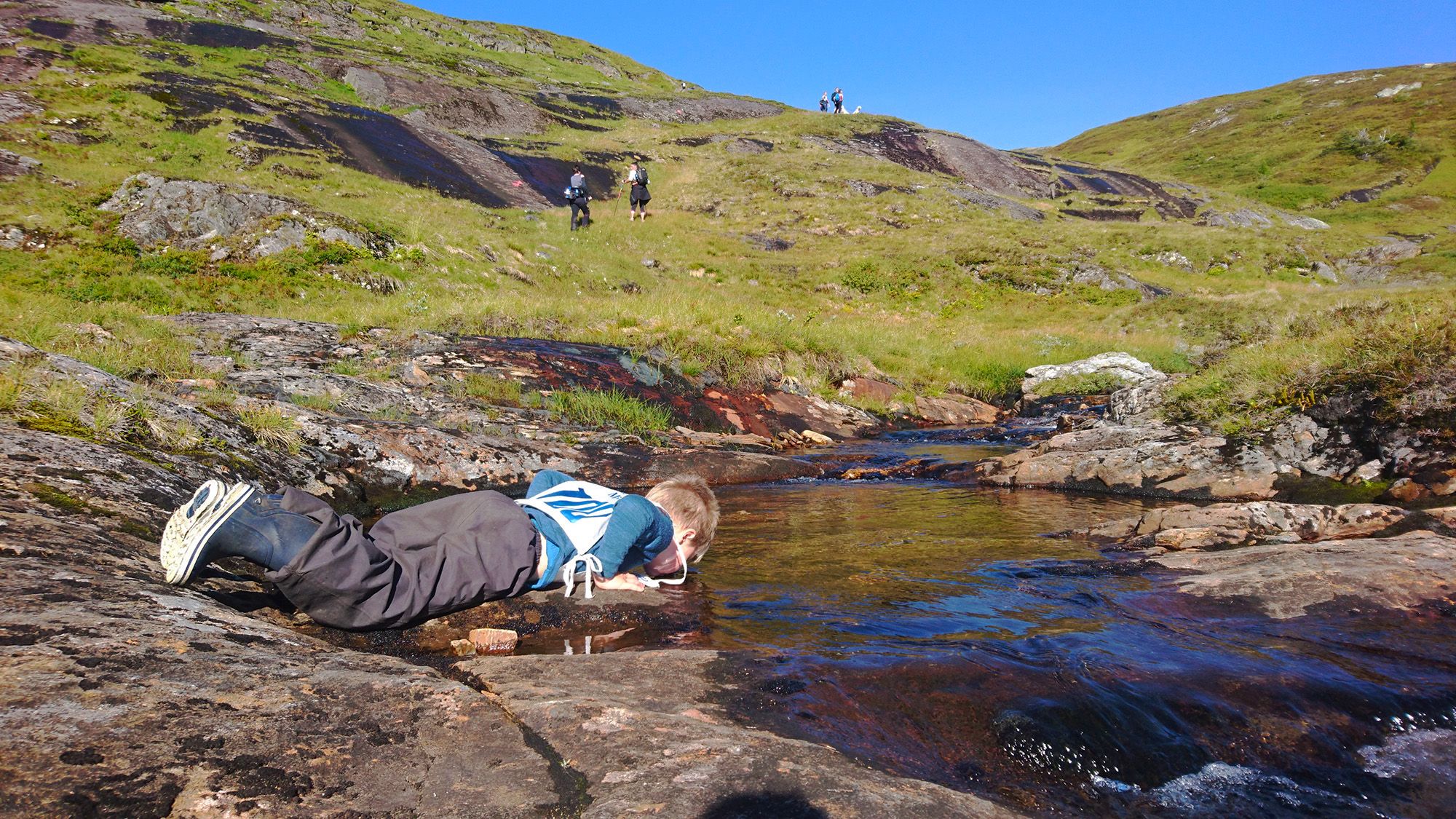Hiking in the Andorfjellet Mountains
