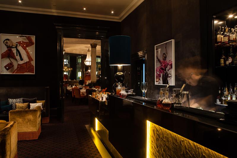 the bar