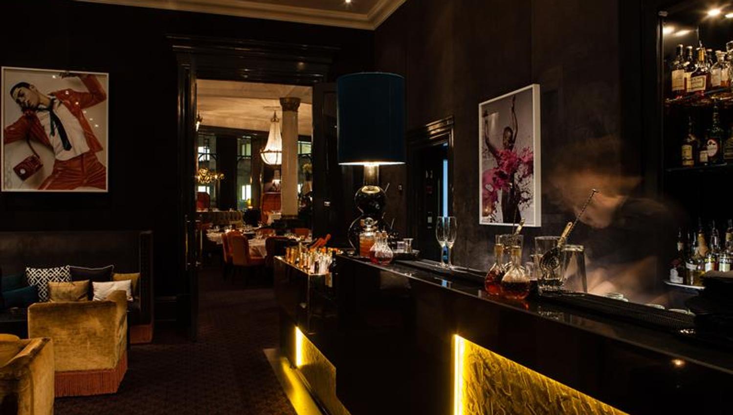 the bar