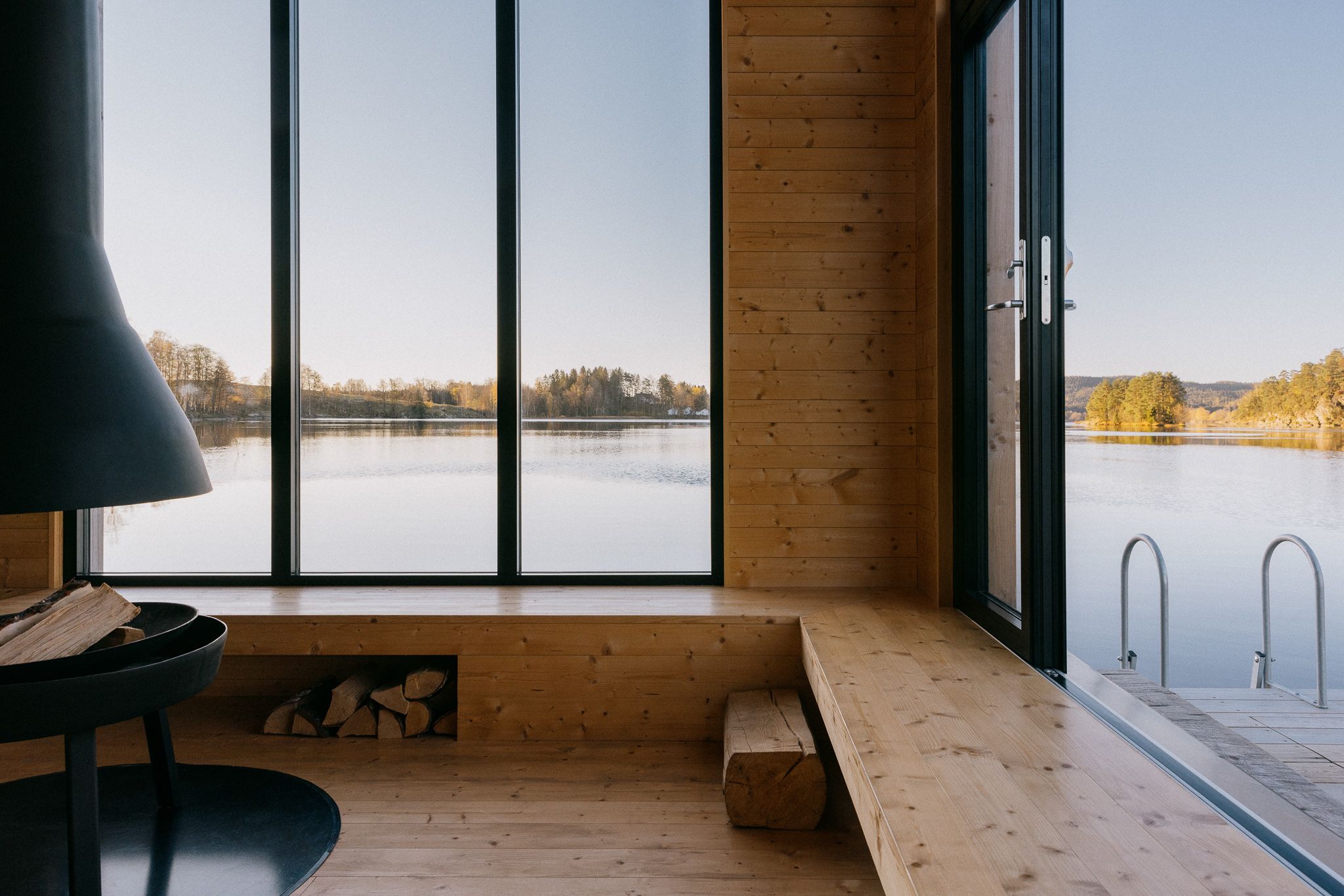 Cabin on water