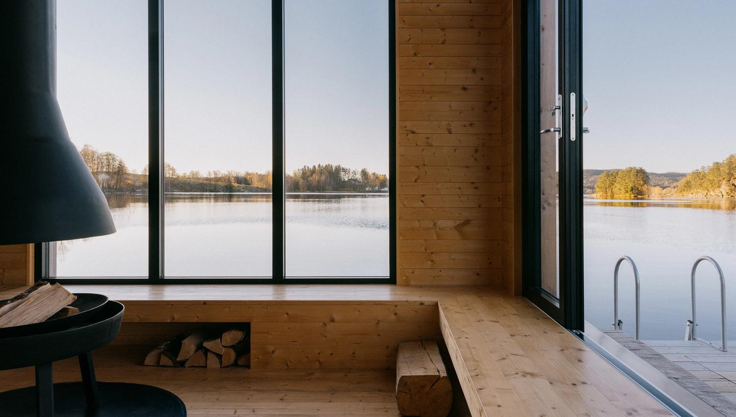 Cabin on water